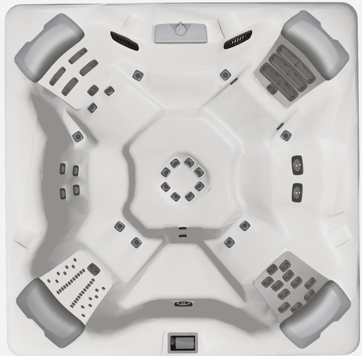 Bullfrogspas Outdoor Whirlpool A7 Choice 224x224x92cm