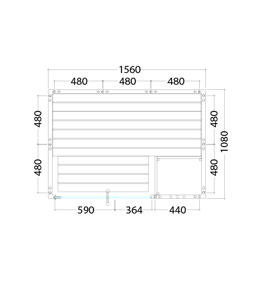 Saunakabine Harvia Alaska Mini 160x110x204cm LxBxH mit oder ohne IR