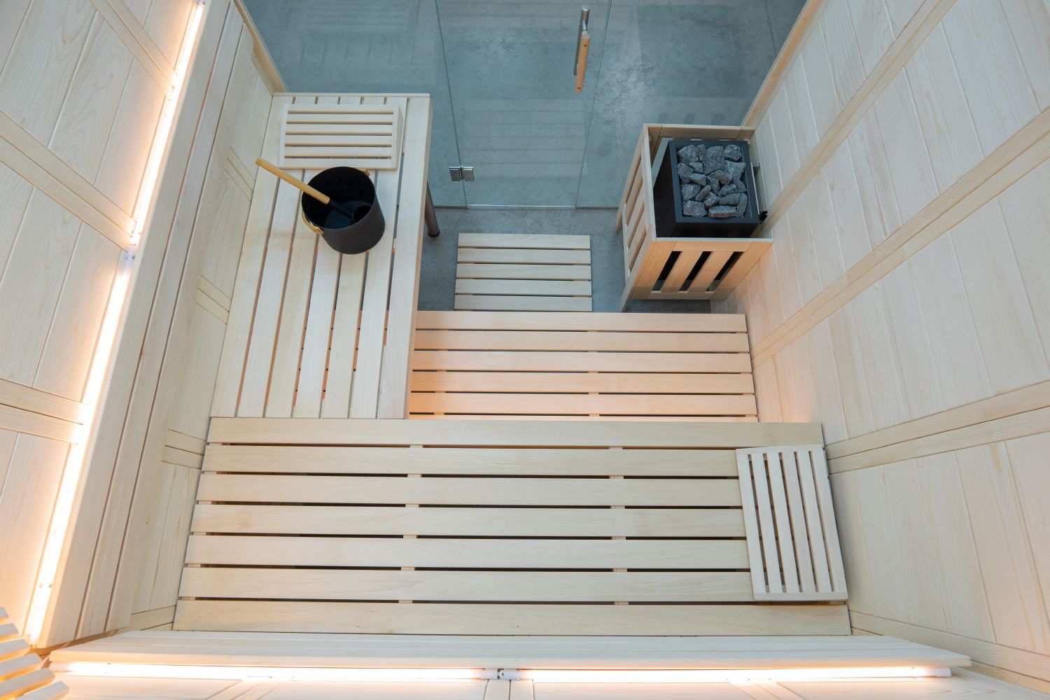 Saunakabine Harvia Alaska View 208x206x204cm BxTxH 