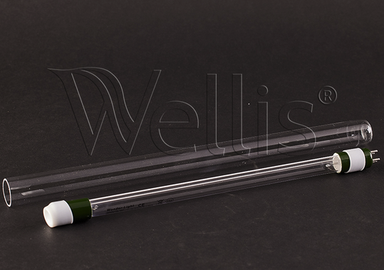 Wellis UV-C-Lampe und Glas für Edelstahlhaus