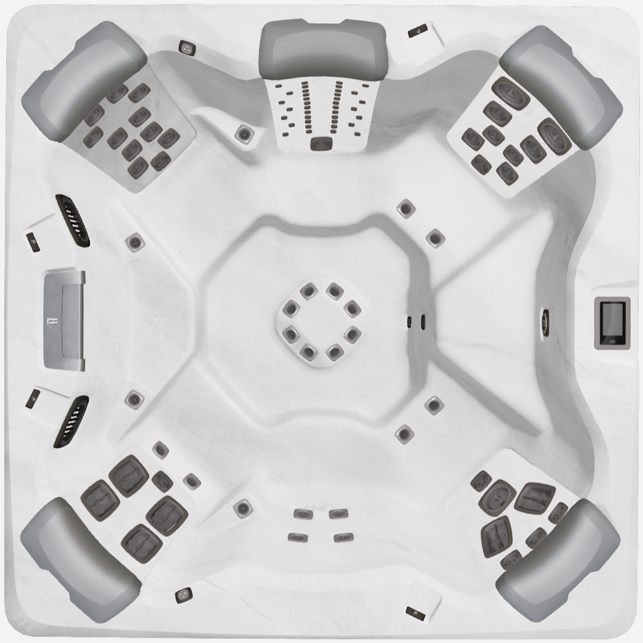 Bullfrogspas Outdoor Whirlpool A7 Select 224x224x92cm