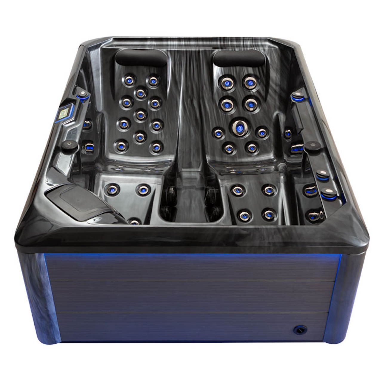 AWT Aussenwhirlpool IN-704 Premium Cloudy Black 220x160 grau