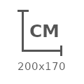 200x170cm