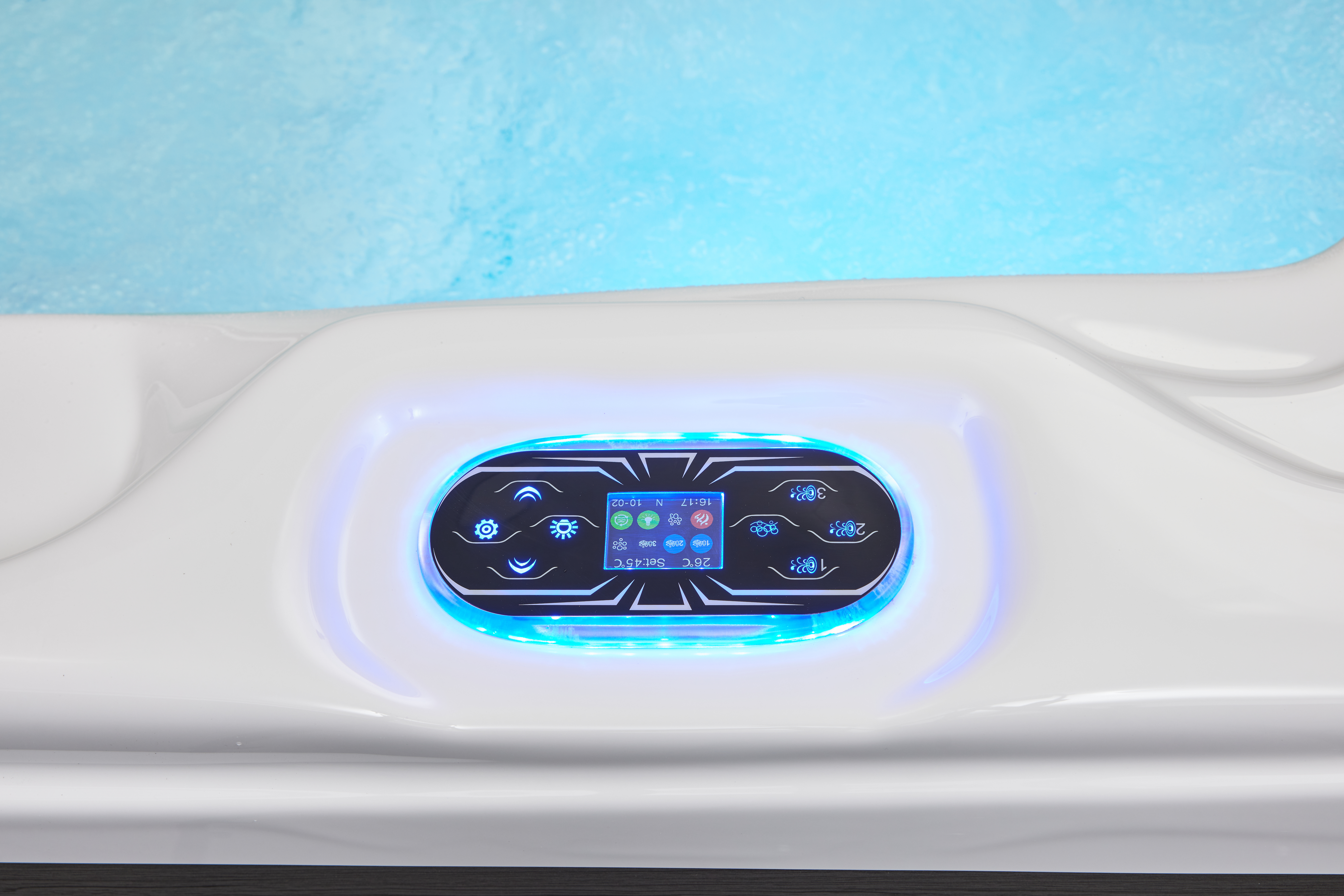 LuBoss Outdoor Whirlpool Modell LuBoss-596S Premium 220x220x90 cm LxBxH 