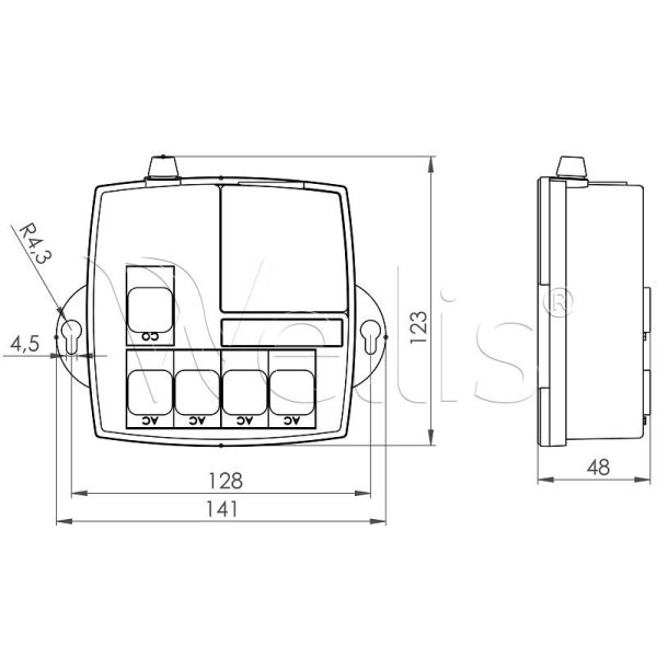 Wellis Gecko In-Grid externe Wärmequelle Steuerung mit 4fach Verteiler
