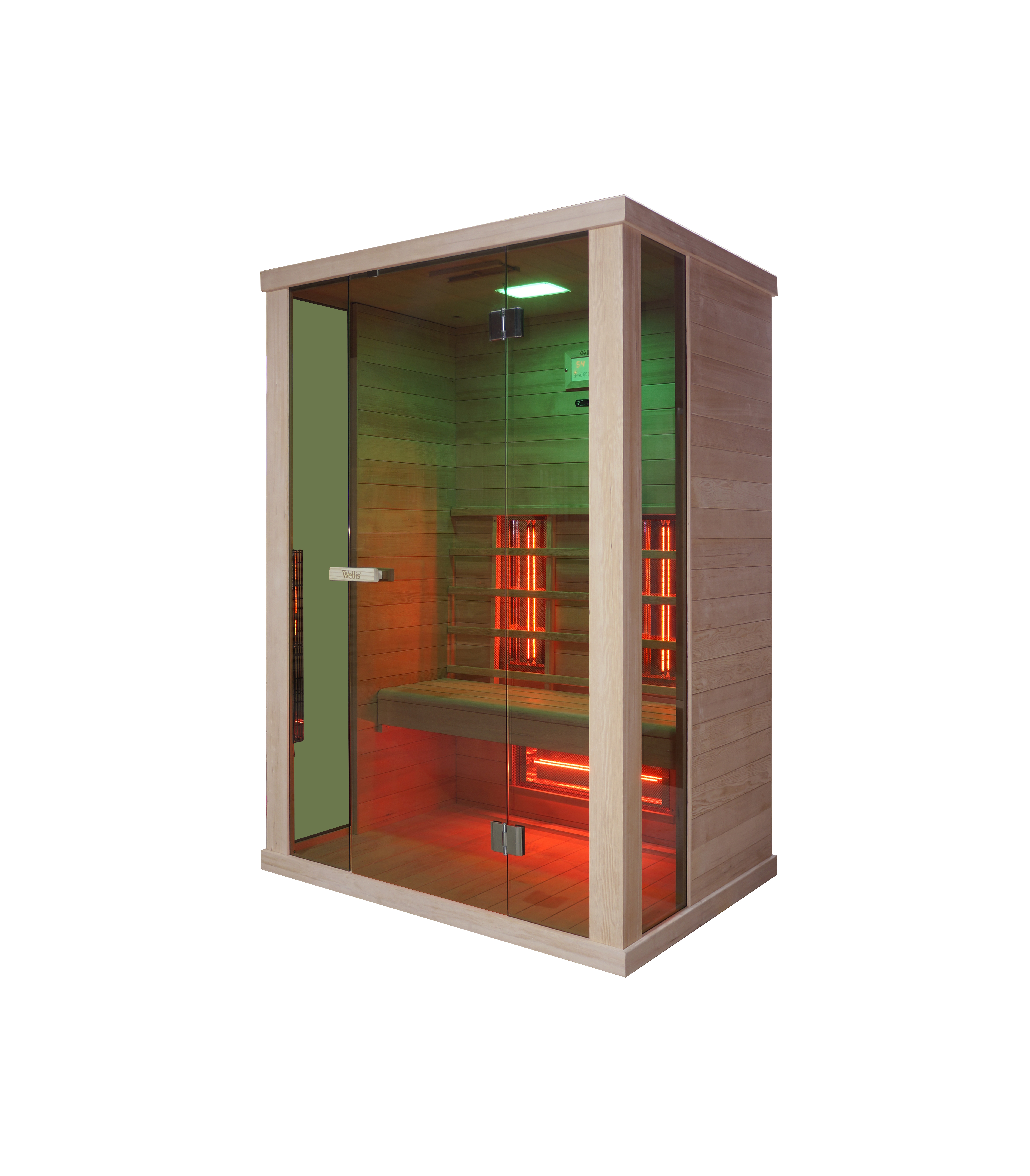 Wellis Redlight™-Infrarotkabine Solaris aus kanadischer Hemlocktanne