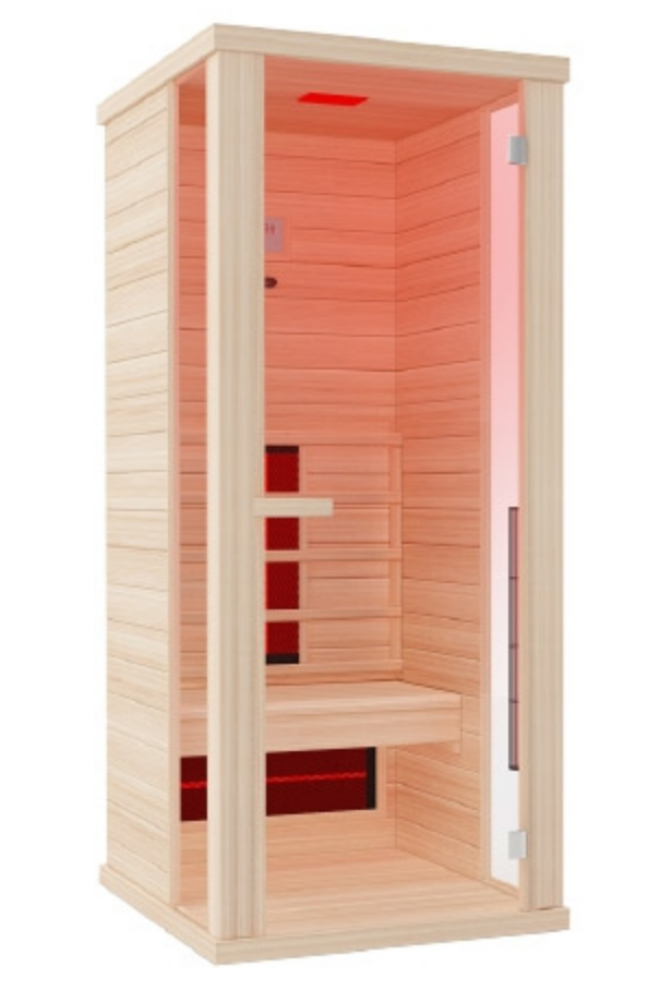 Wellis Redlight™-Infrarotkabine Helios aus kanadischer Hemlocktanne