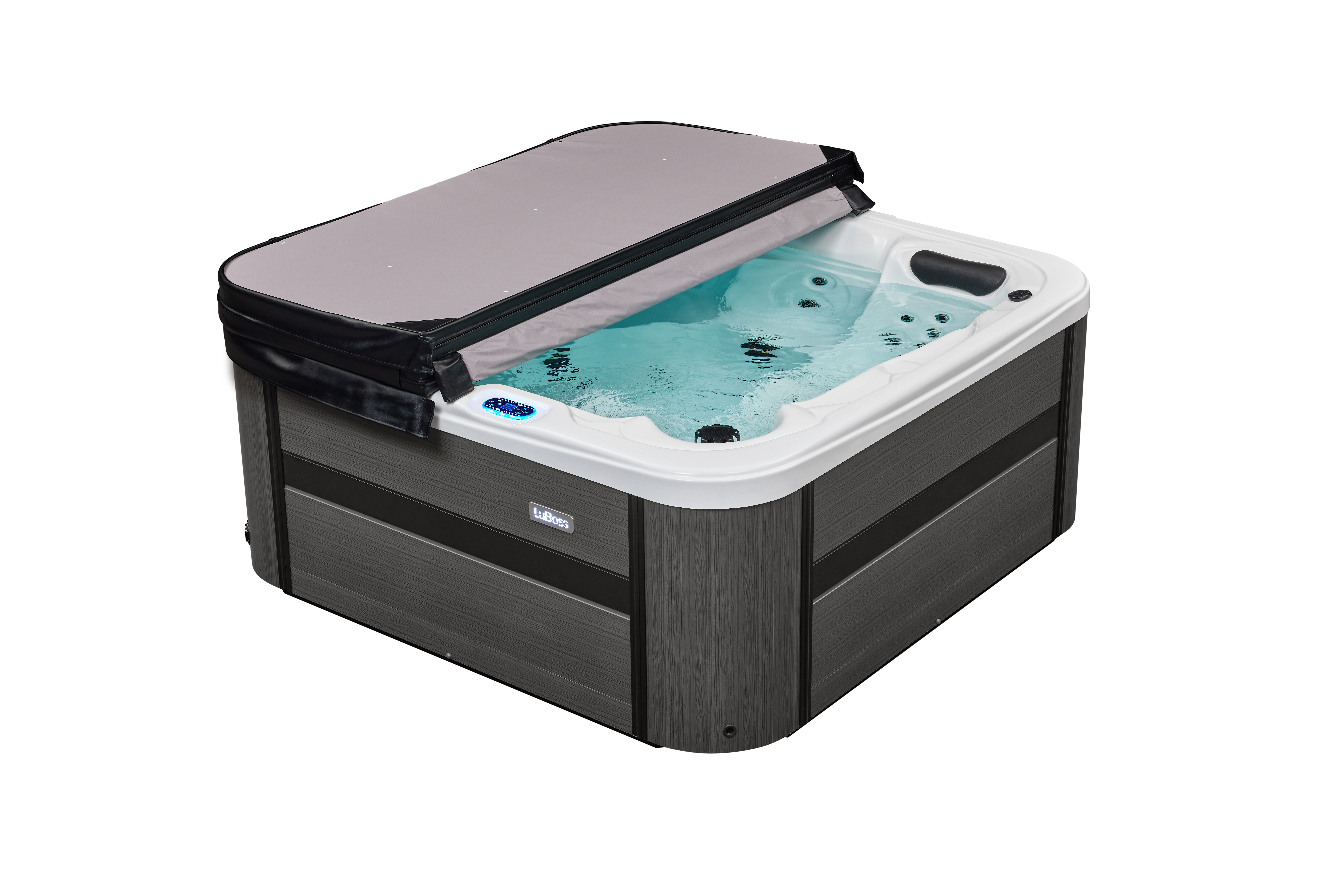 LuBoss Outdoor Whirlpool Modell LuBoss-594S Premium 215x215x90 cm LxBxH