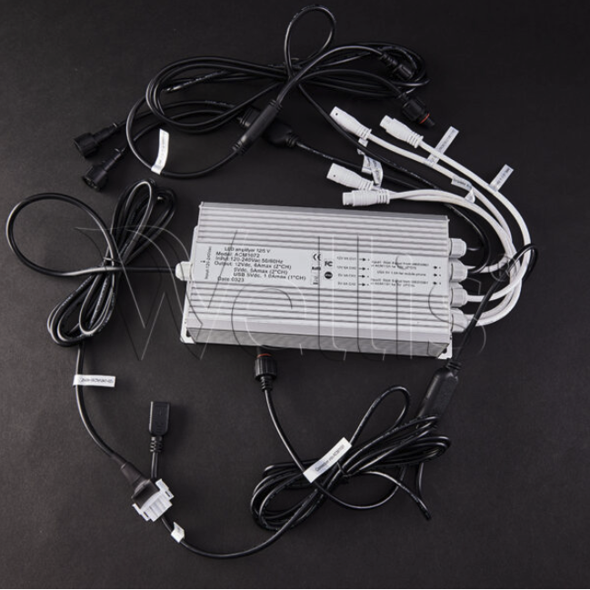 Wellis LED Verstärker 12/5V wasserdichter Anschluss