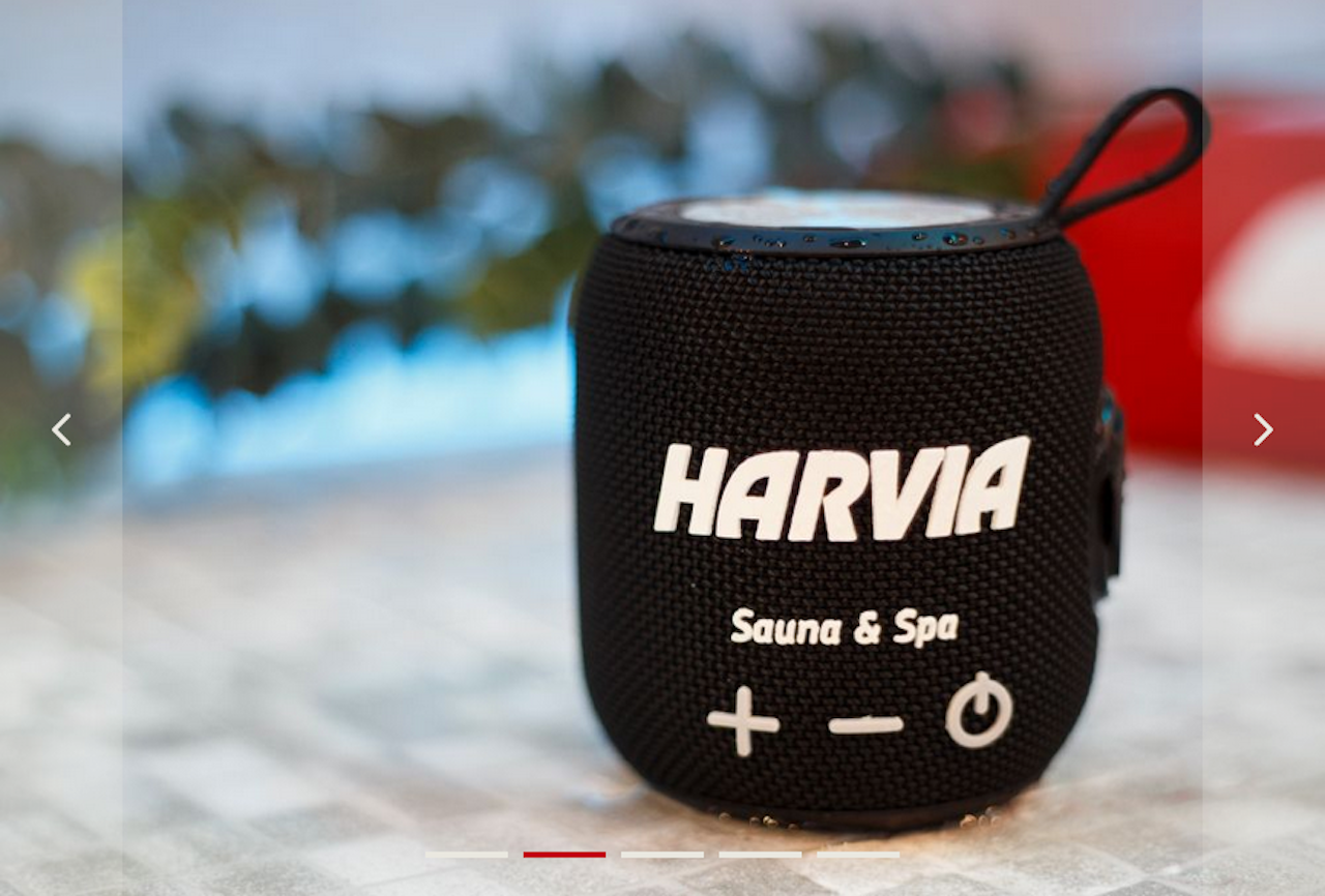 HARVIA Wasserdichter Lautsprecher schwarz