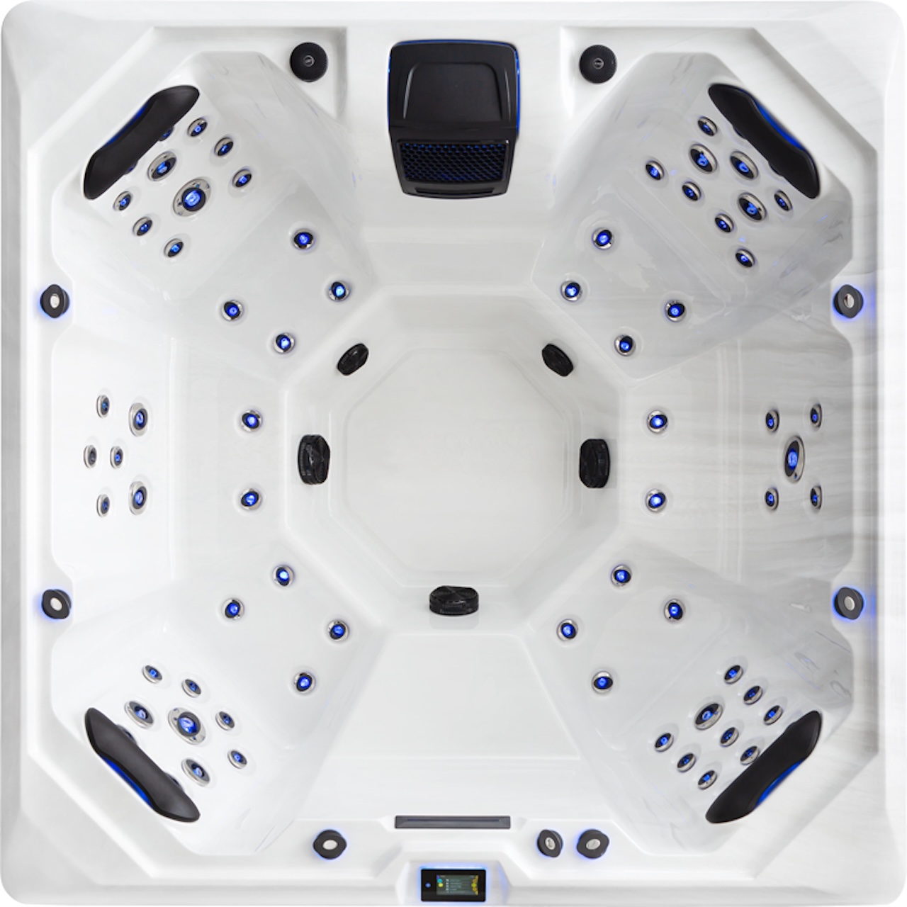 AWT Aussenwhirlpool IN-702 Premium 212x212 grau