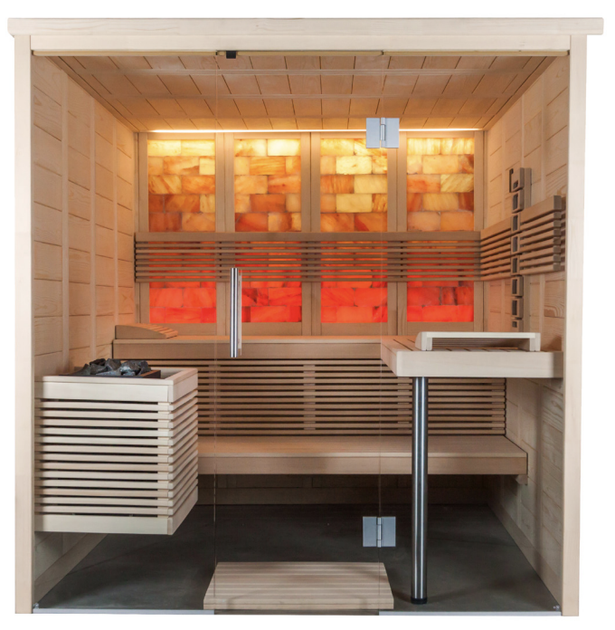Saunakabine Harvia Himalaya Large Infrarot 206x206x204cm BxTxH