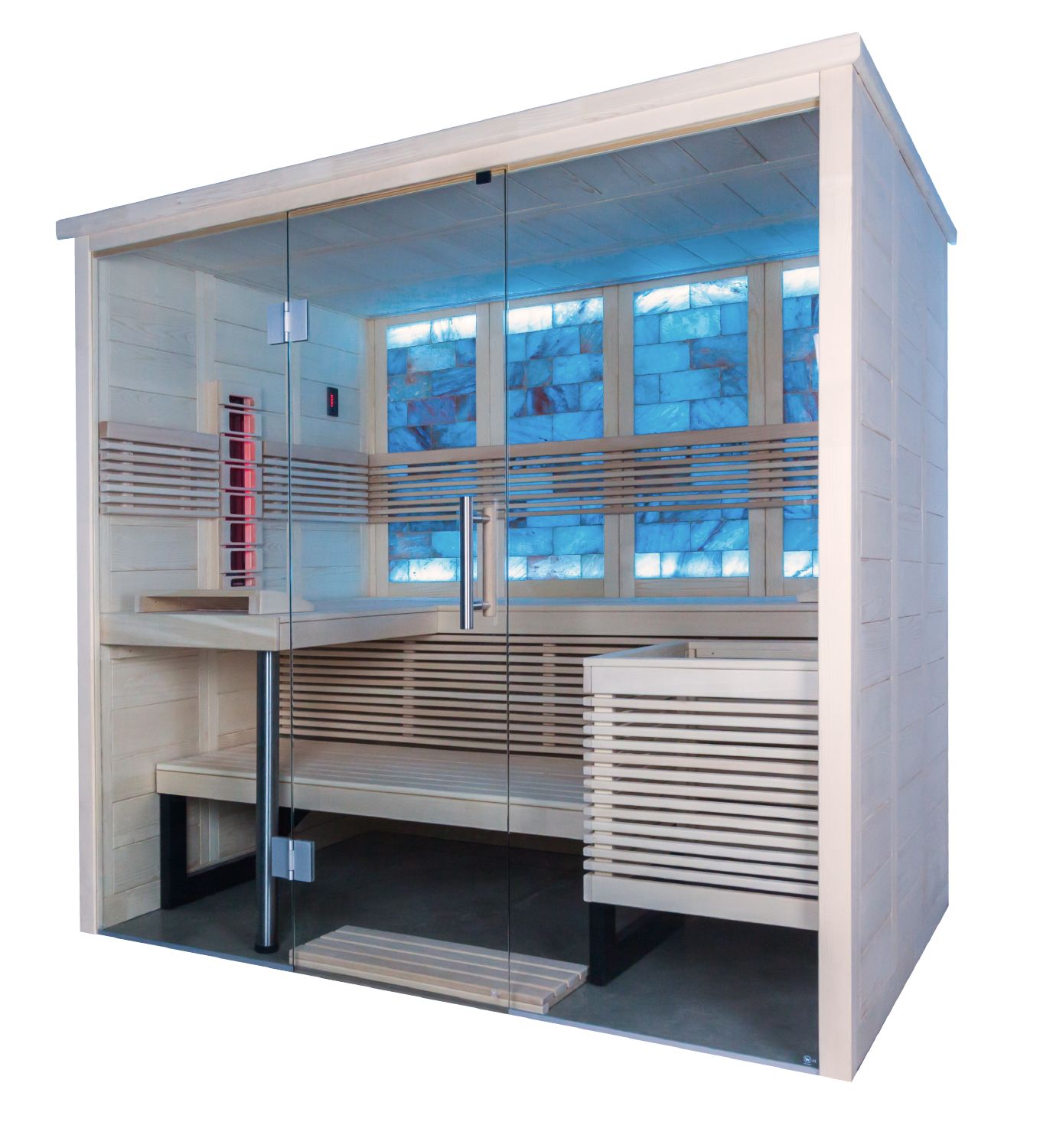 Saunakabine Harvia Himalaya Large Infrarot 206x206x204cm BxTxH