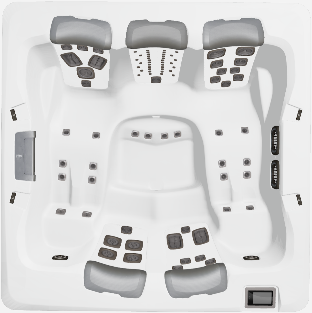 Bullfrogspas Outdoor Whirlpool A7D Select 224x224x92cm