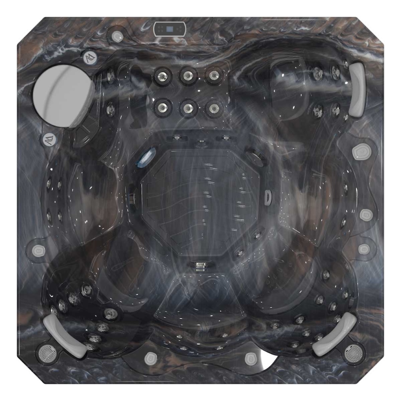 Wellis Prague Life 6 Personen Premium-Whirlpool 200 × 200 × 90 cm